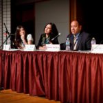 Nydia Han, Dr. Nina Ahmad, Brad Baldia, and Allen Chou in a panel discussion at PAAFF 2010