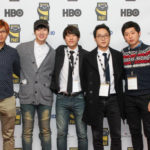 Filmmaker Jee Won Jang with Brother Jee Ho Jang and Friends