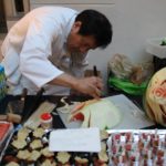Chef Joseph Poon carving a watermelon at PAAFF Asian Chef Experience 2016