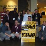 PAAFF 2009 Staff with the festival poster