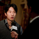 Vincent Lin being interviewed by Comcast at PAAFF 2009