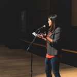 Denise Nakano speaking to the audience at PAAFF 2019
