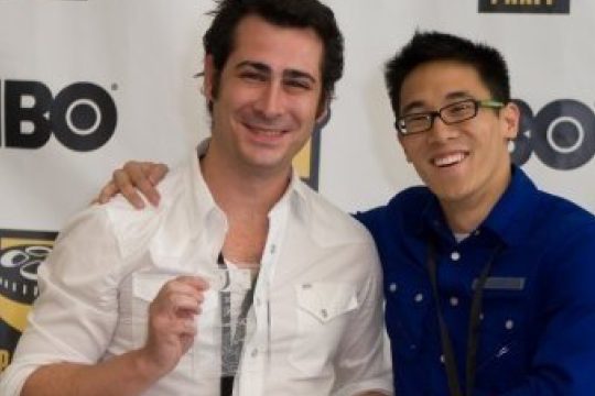 Ian Fischer holding his trophy for Best Short Film with Franklin Shen at PAAFF 2008